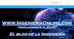 Desktop Screenshot of ingenieriaonline.com